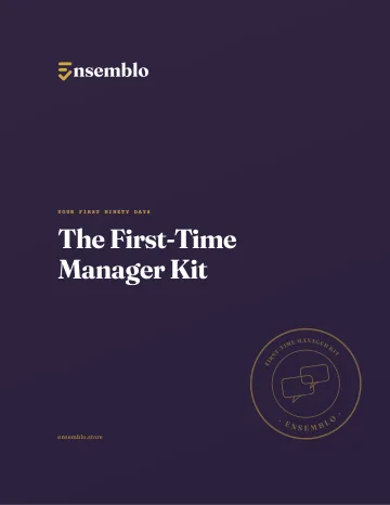 Cover of The First-Time Manager Kit